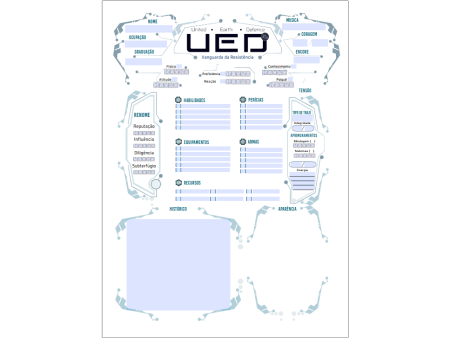 [PDF] UED -  Ficha de Personagem